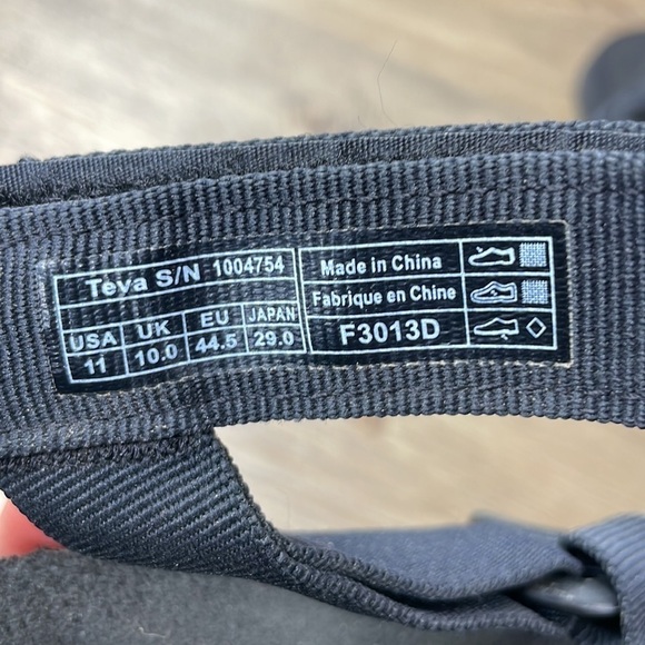 Teva Mens Original Universal Mush Black Sandals Shoes 1004754, size 11 - Picture 4 of 6